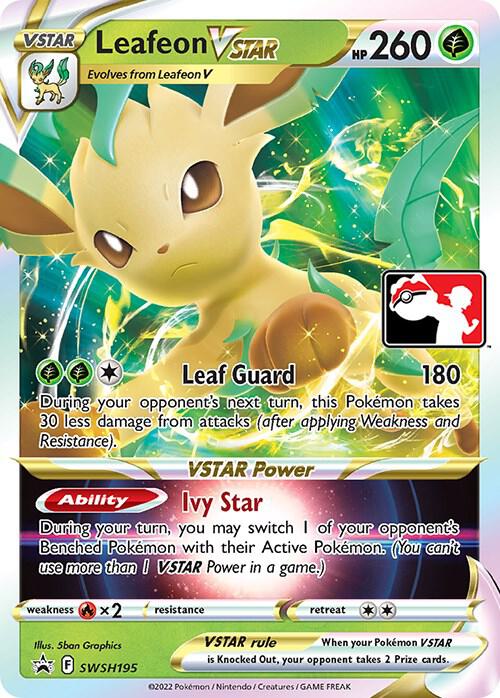 Leafeon VSTAR Series 2 SWSH195 (Prize Pack Series Cards)  - Holofoil | Good Games Adelaide SA
