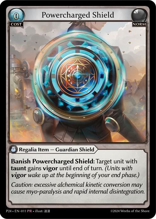 Powercharged Shield 011 (Promotional Cards)  - Foil | Good Games Adelaide SA
