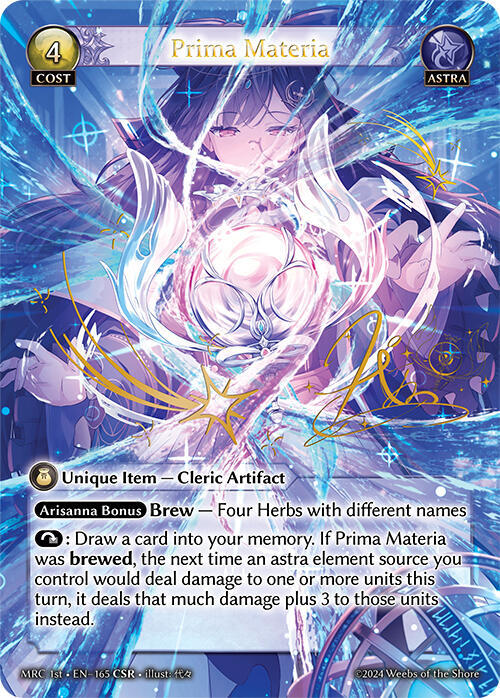Prima Materia CSR 165 (Mercurial Heart)  - Foil | Good Games Adelaide SA