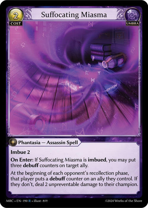 Suffocating Miasma 190 (Mercurial Heart)  - Foil | Good Games Adelaide SA