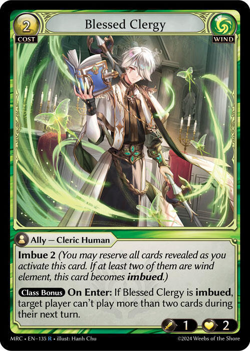 Blessed Clergy 135 (Mercurial Heart)  - Foil | Good Games Adelaide SA