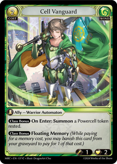 Cell Vanguard 137 (Mercurial Heart)  - Foil | Good Games Adelaide SA