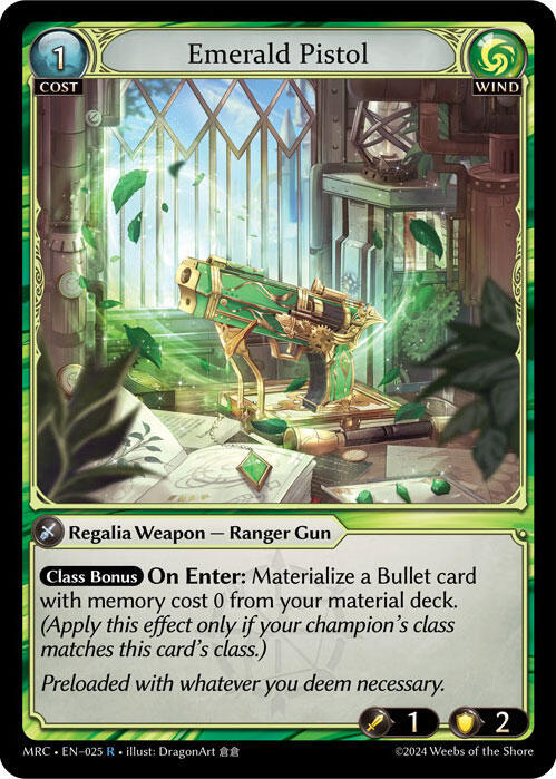 Emerald Pistol 025 (Mercurial Heart)  - Foil | Good Games Adelaide SA