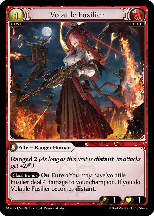 Volatile Fusilier 103 (Mercurial Heart)  - Foil | Good Games Adelaide SA