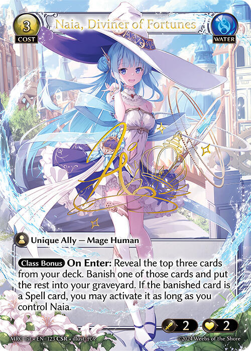 Naia Diviner of Fortunes CSR 123 (Mercurial Heart)  - Foil | Good Games Adelaide SA