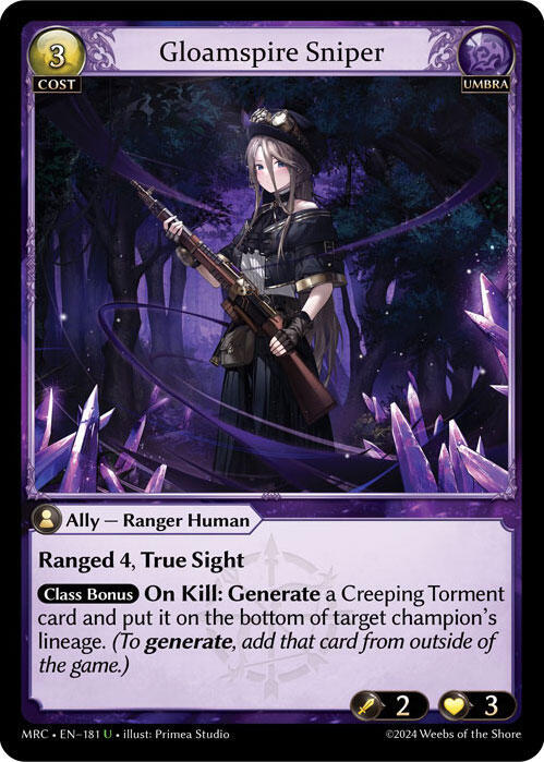 Gloamspire Sniper 181 (Mercurial Heart)  - Foil | Good Games Adelaide SA