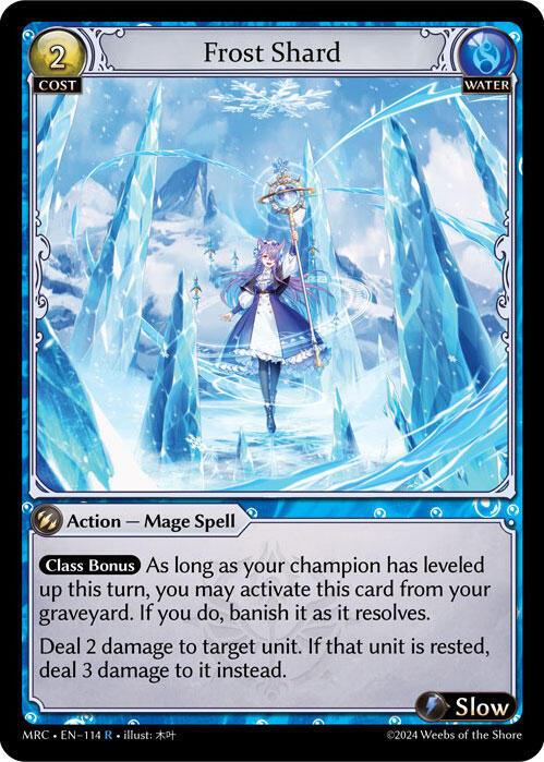 Frost Shard 114 (Mercurial Heart)  - Foil | Good Games Adelaide SA