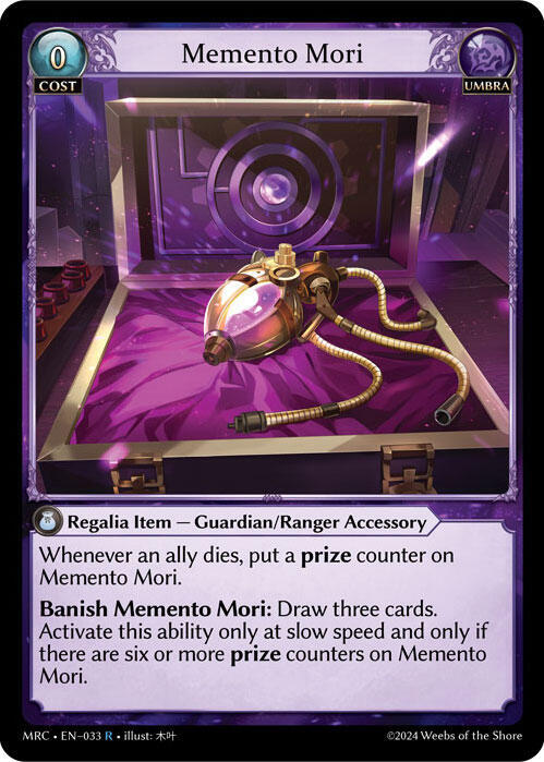 Memento Mori 033 (Mercurial Heart)  - Foil | Good Games Adelaide SA