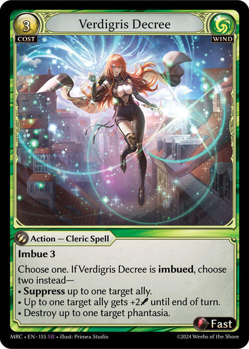 Verdigris Decree 155 (Mercurial Heart)  - Foil | Good Games Adelaide SA