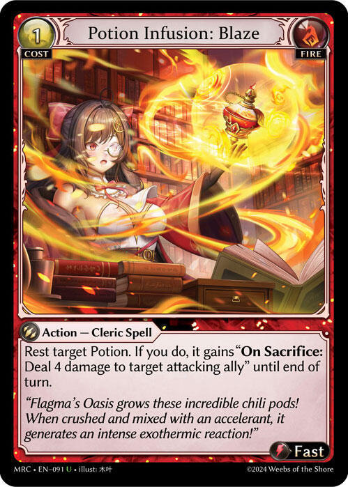 Potion Infusion Blaze 091 (Mercurial Heart)  - Foil | Good Games Adelaide SA
