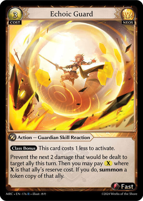 Echoic Guard 176 (Mercurial Heart)  - Foil | Good Games Adelaide SA