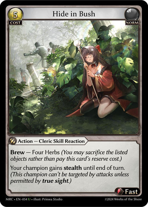 Hide in Bush 054 (Mercurial Heart)  - Foil | Good Games Adelaide SA