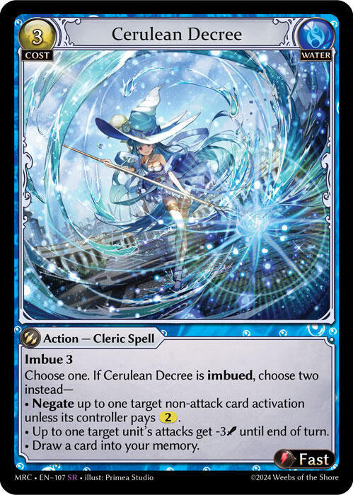 Cerulean Decree 107 (Mercurial Heart)  - Foil | Good Games Adelaide SA