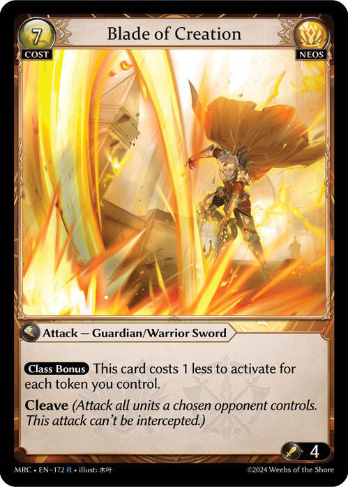 Blade of Creation 172 (Mercurial Heart)  - Foil | Good Games Adelaide SA