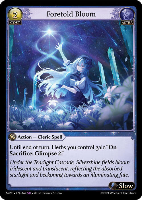 Foretold Bloom 162 (Mercurial Heart)  - Foil | Good Games Adelaide SA