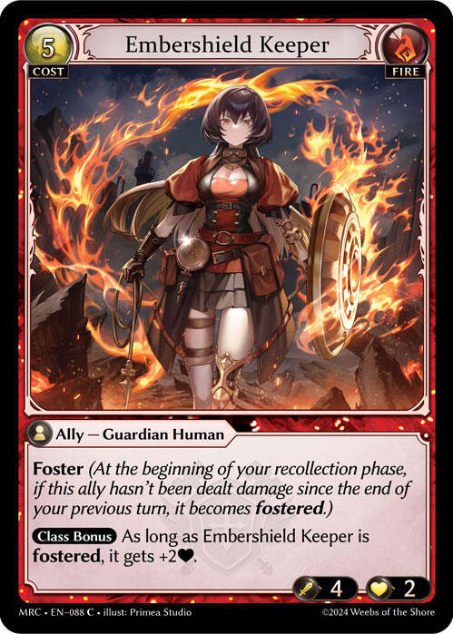 Embershield Keeper 088 (Mercurial Heart)  - Foil | Good Games Adelaide SA