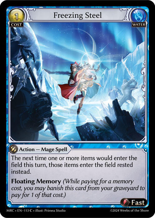 Freezing Steel 113 (Mercurial Heart)  - Foil | Good Games Adelaide SA