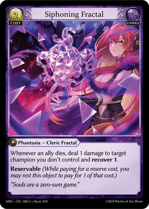 Siphoning Fractal 188 (Mercurial Heart)  - Foil | Good Games Adelaide SA