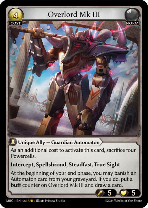 Overlord Mk III 063 (Mercurial Heart)  | Good Games Adelaide SA