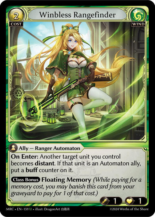 Winbless Rangefinder 159 (Mercurial Heart)  - Foil | Good Games Adelaide SA