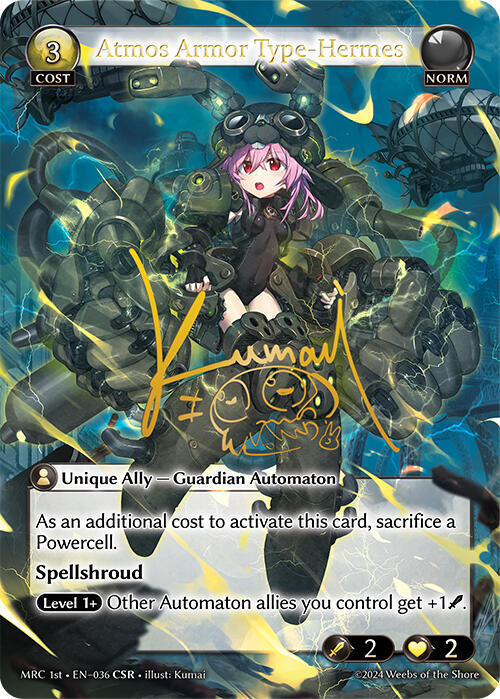 Atmos Armor Type Hermes CSR 036 (Mercurial Heart)  - Foil | Good Games Adelaide SA