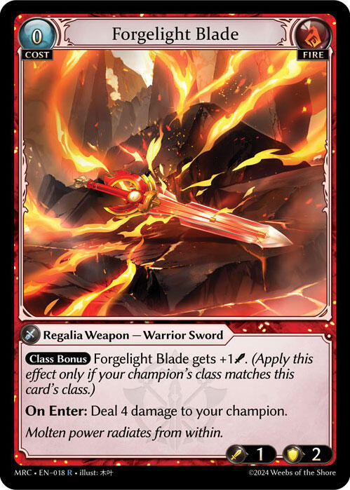 Forgelight Blade 018 (Mercurial Heart)  - Foil | Good Games Adelaide SA