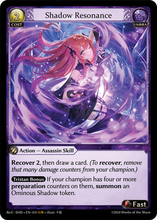 Shadow Resonance 031 (Tristan Re:Collection, Shadowdancer)  | Good Games Adelaide SA