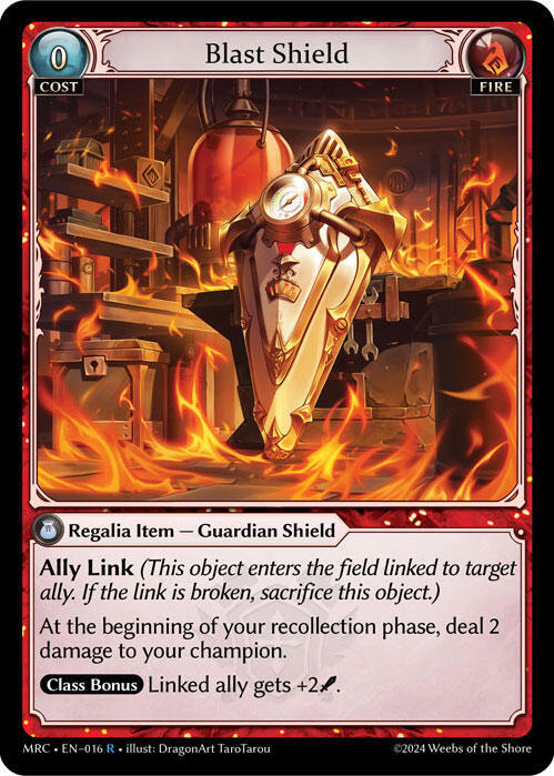 Blast Shield 016 (Mercurial Heart)  - Foil | Good Games Adelaide SA