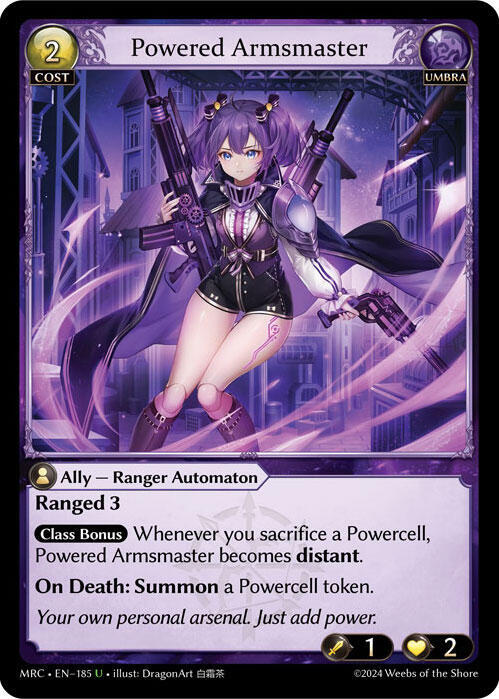 Powered Armsmaster 185 (Mercurial Heart)  - Foil | Good Games Adelaide SA