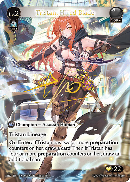 Tristan Hired Blade CSR 005 (Mercurial Heart)  - Foil | Good Games Adelaide SA
