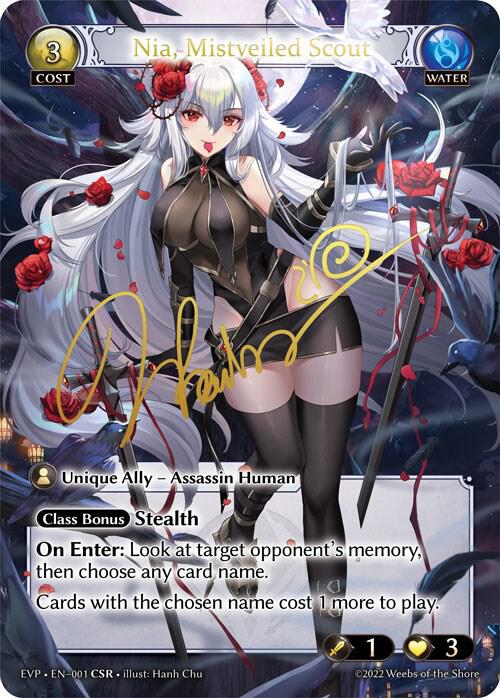 Nia Mistveiled Scout 001 (Dawn of Ashes Event Pack)  - Foil | Good Games Adelaide SA