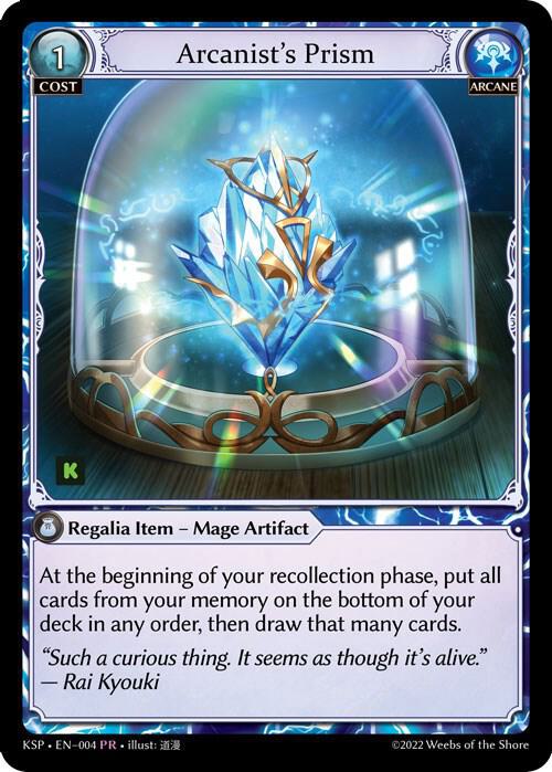Arcanists Prism 004 (Kickstarter Promotional Cards)  - Foil | Good Games Adelaide SA