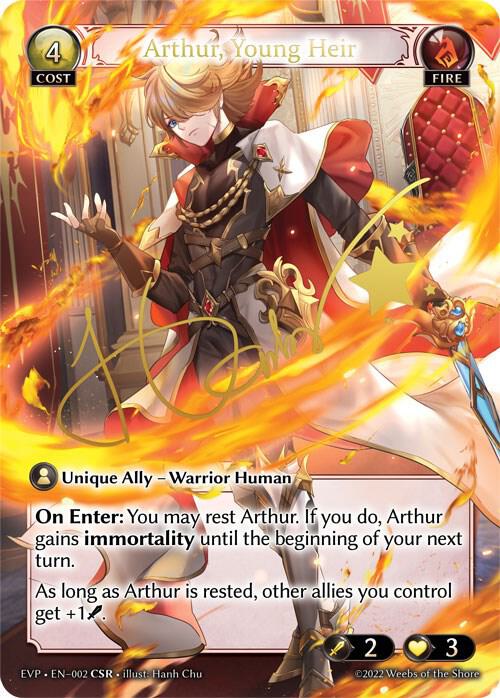 Arthur Young Heir 002 (Dawn of Ashes Event Pack)  - Foil | Good Games Adelaide SA