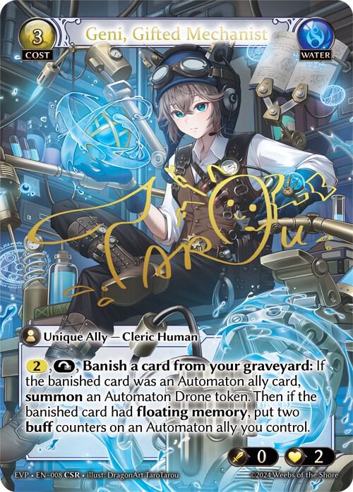 Geni Gifted Mechanist 008 (Alchemical Revolution Event Pack)  - Foil | Good Games Adelaide SA