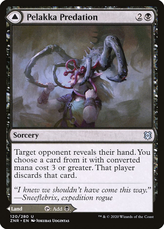 Pelakka Predation // Pelakka Caverns 120 (Zendikar Rising)  - Foil | Good Games Adelaide SA