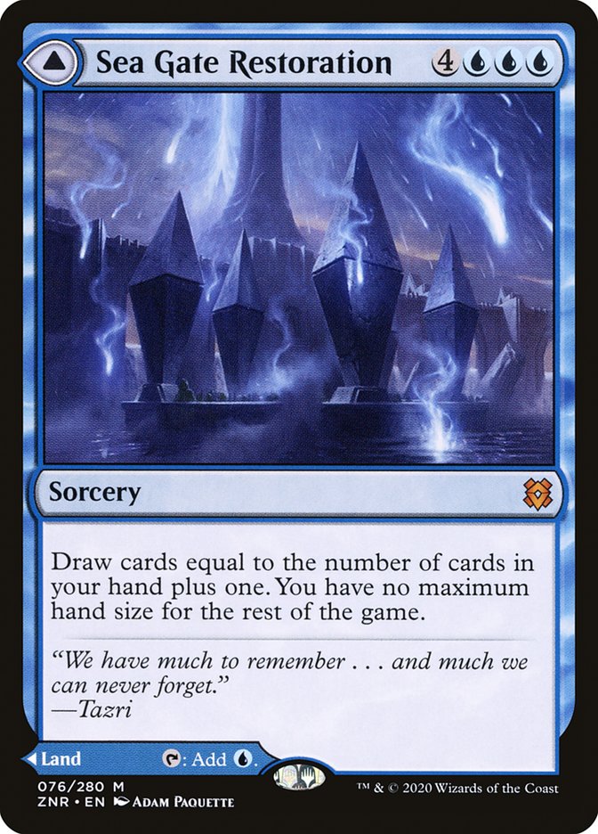 Sea Gate Restoration 76 (Zendikar Rising)  - Foil | Good Games Adelaide SA