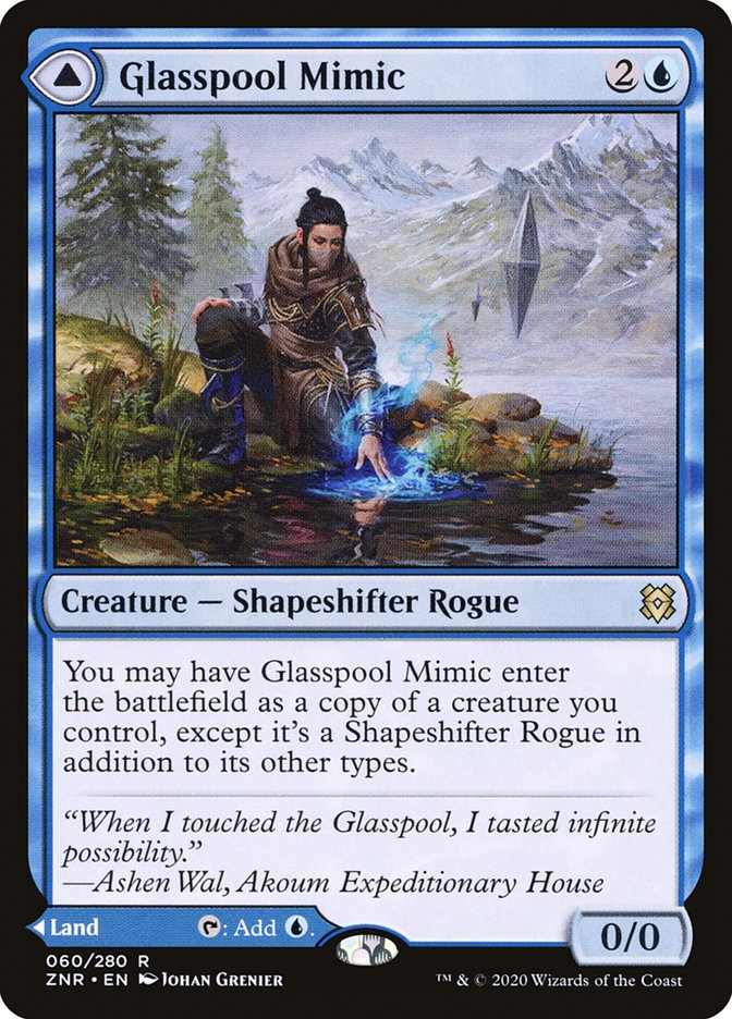 Glasspool Mimic // Glasspool Shore 60/280 (Zendikar Rising)  - Foil | Good Games Adelaide SA