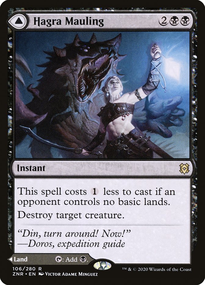 Hagra Mauling // Hagra Broodpit 106 (Zendikar Rising)  - Foil | Good Games Adelaide SA