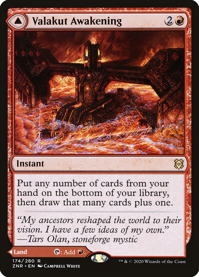 Valakut Awakening // Valakut Stoneforge 174 (Zendikar Rising)  - Foil | Good Games Adelaide SA
