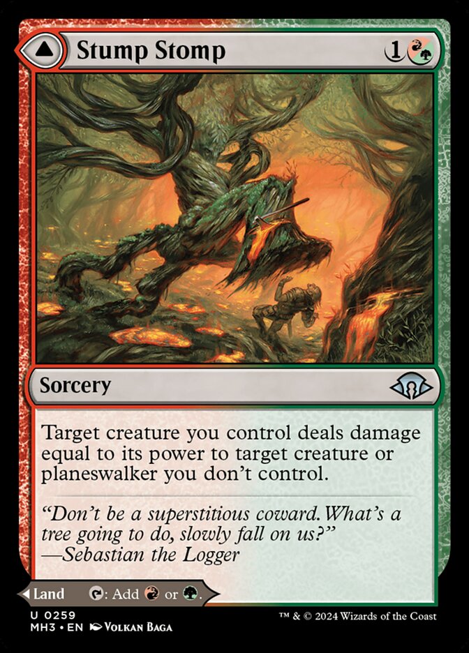Stump Stomp // Burnwillow Clearing 259 (Modern Horizons 3)  - Foil | Good Games Adelaide SA