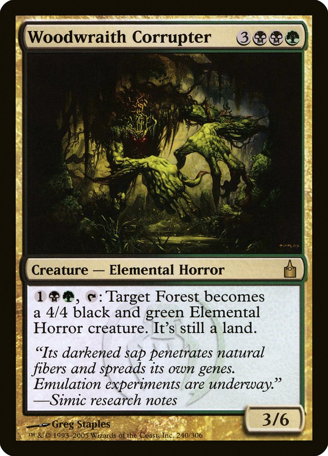 Woodwraith Corrupter 240 (Ravnica: City of Guilds)  - Foil | Good Games Adelaide SA