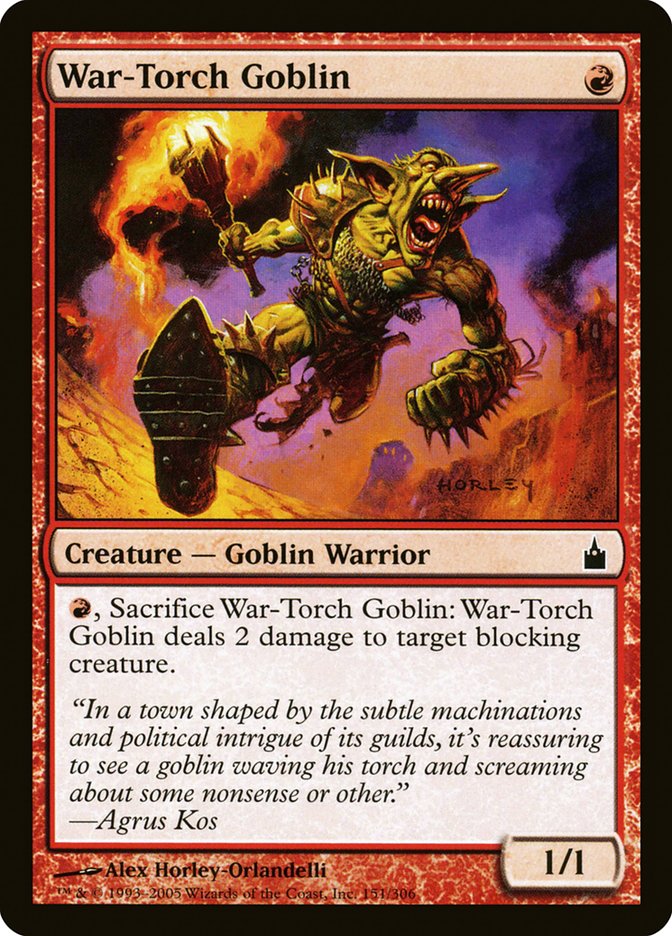 War-Torch Goblin 151/306 (Ravnica: City of Guilds)  | Good Games Adelaide SA