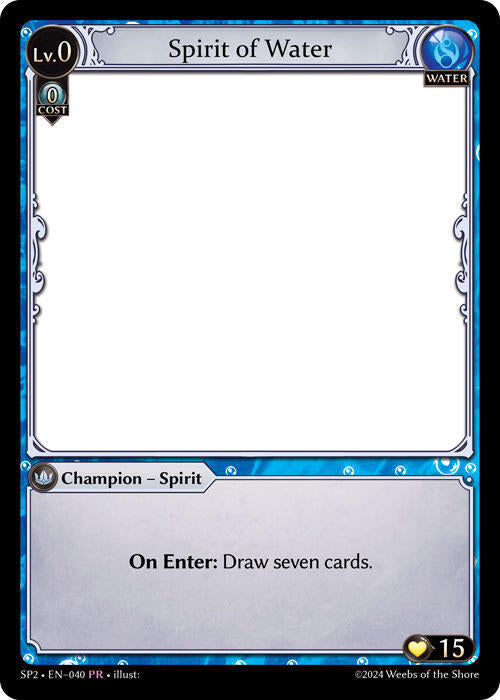 Spirit of Water 040 (Supporter Pack 2)  | Good Games Adelaide SA
