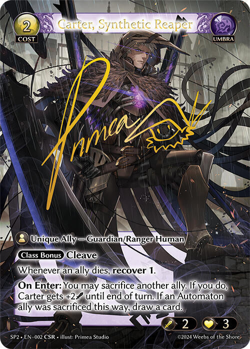 Carter Synthetic Reaper CSR 002 (Supporter Pack 2)  - Foil | Good Games Adelaide SA
