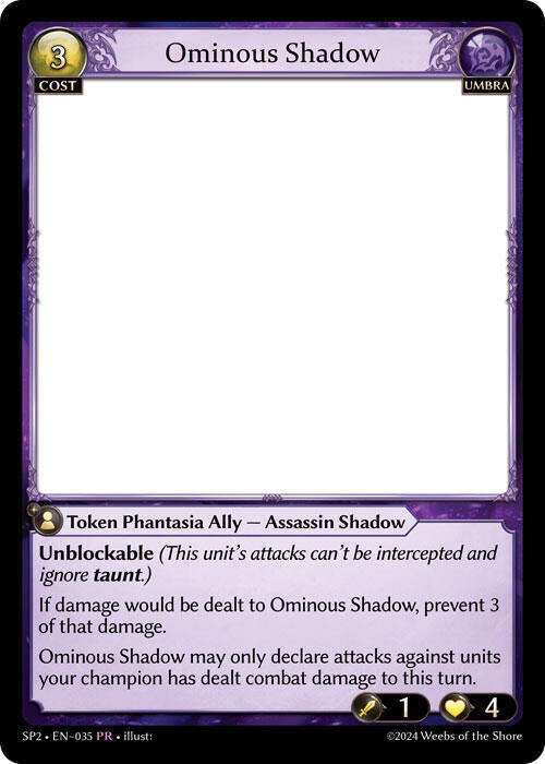 Ominous Shadow 035 (Supporter Pack 2)  | Good Games Adelaide SA