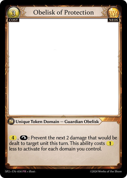 Obelisk of Protection 034 (Supporter Pack 2)  | Good Games Adelaide SA