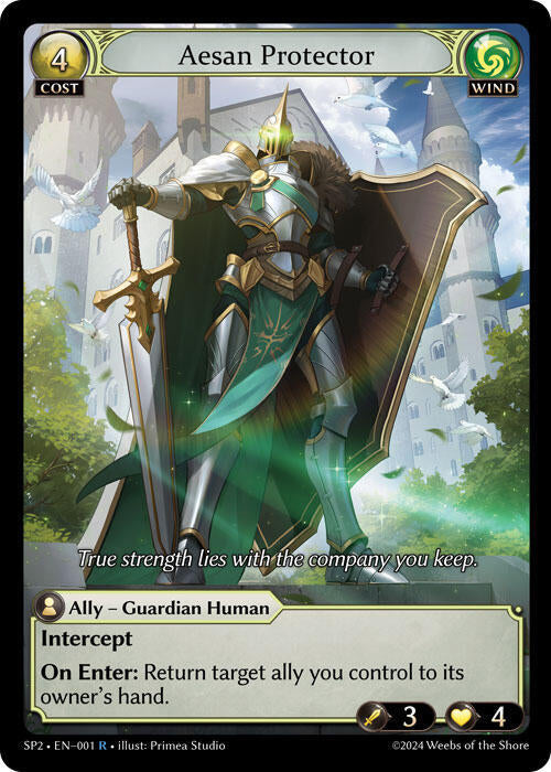 Aesan Protector 001 (Supporter Pack 2)  - Foil | Good Games Adelaide SA