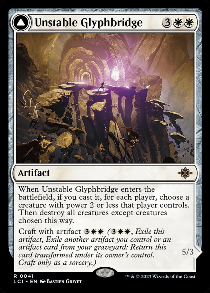 Unstable Glyphbridge // Sandswirl Wanderglyph 41 (The Lost Caverns of Ixalan)  | Good Games Adelaide SA