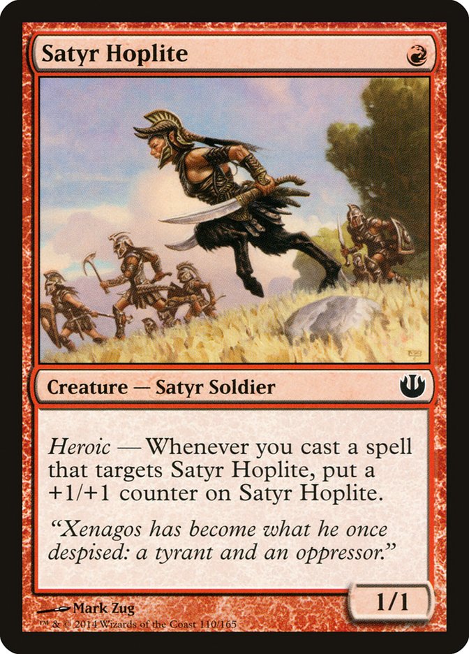 Satyr Hoplite 110 (Journey Into Nyx)  - Foil | Good Games Adelaide SA