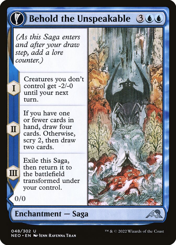 Behold the Unspeakable // Vision of the Unspeakable 48 (Kamigawa: Neon Dynasty)  - Foil | Good Games Adelaide SA